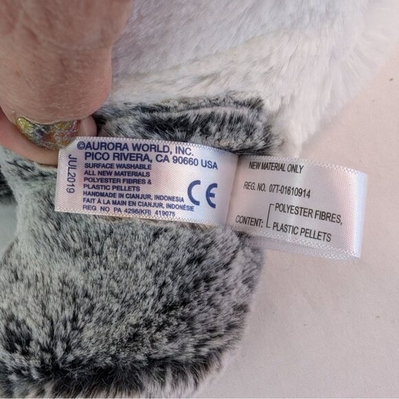 Aurora Ping Panda Bear 10" Plush Soft Frosted Fur Stuffed Animal Toy 2016 - Picture 5 of 6